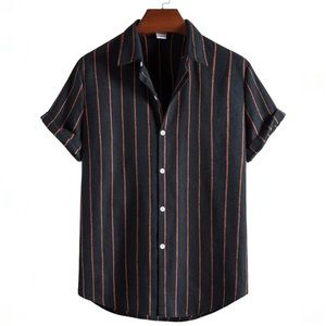 SHEIN Casual Stripped Button Up Shirt